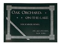 Oak Orchard on the Lake Summer Homes booklet