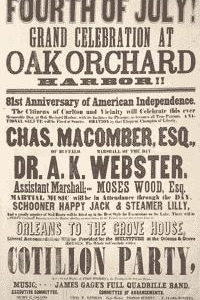 4th of July 1857 Poster reproduction